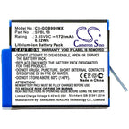 Battery for GO PRO Camera Hero 9; HERO 10; Hero 11; Hero 12 AHDBT-901 3.85V 1720mAh LIIon Cameron Sino