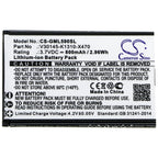 Батерия за мобилен телефон Gigaset GL390, GL590 V30145-K1310-X470  LiIon 3,7V 800mAh CAMERON SINO