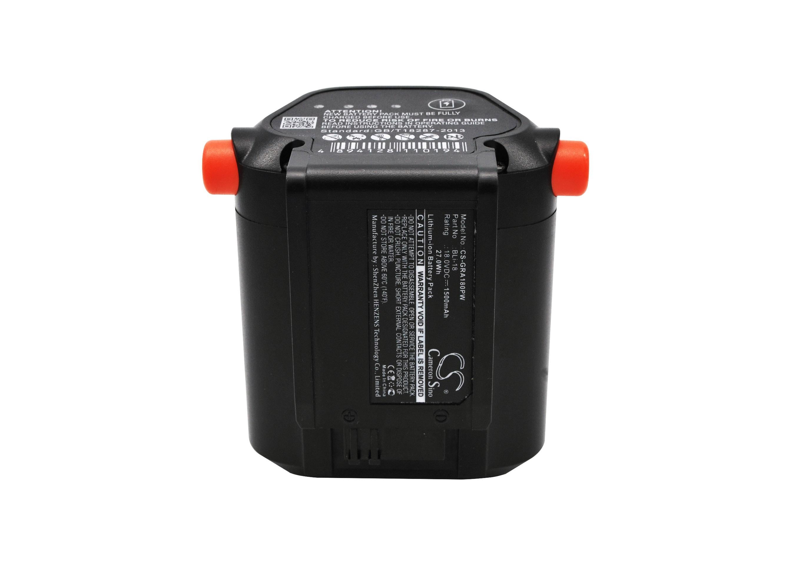 Батерия  акумулаторен тример Gardena 881, 8866, Accu Hedge Trimmer EasyCut Li-18/50  LiIon 18V 1500mAh Cameron Sino