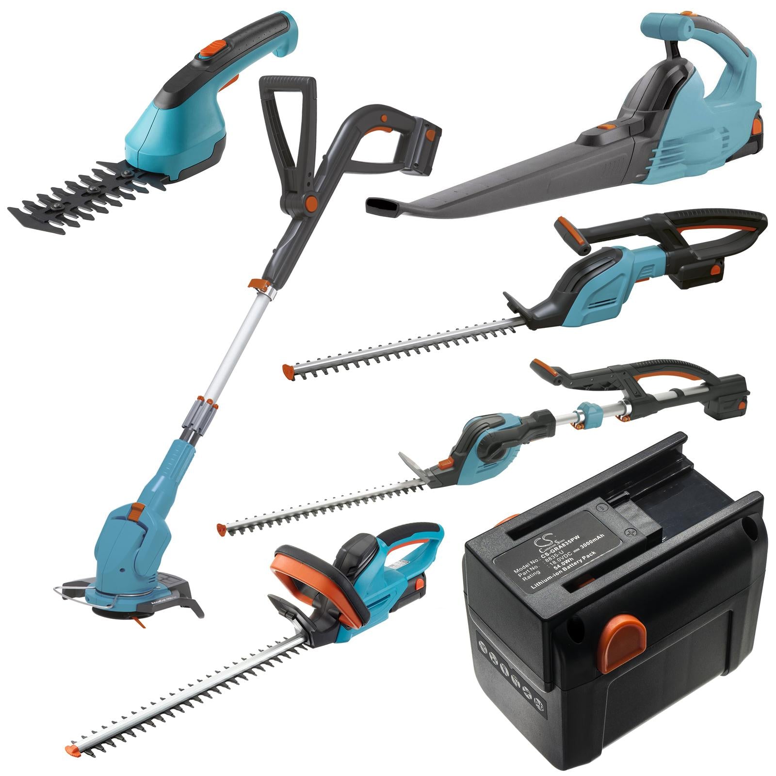 Батерия  акумулаторен тример за трева GARDENA 48-Li, AccuCut Li 400, ErgoCut 48-Li 8878, 8835 18V 3000mAh Cameron Sino