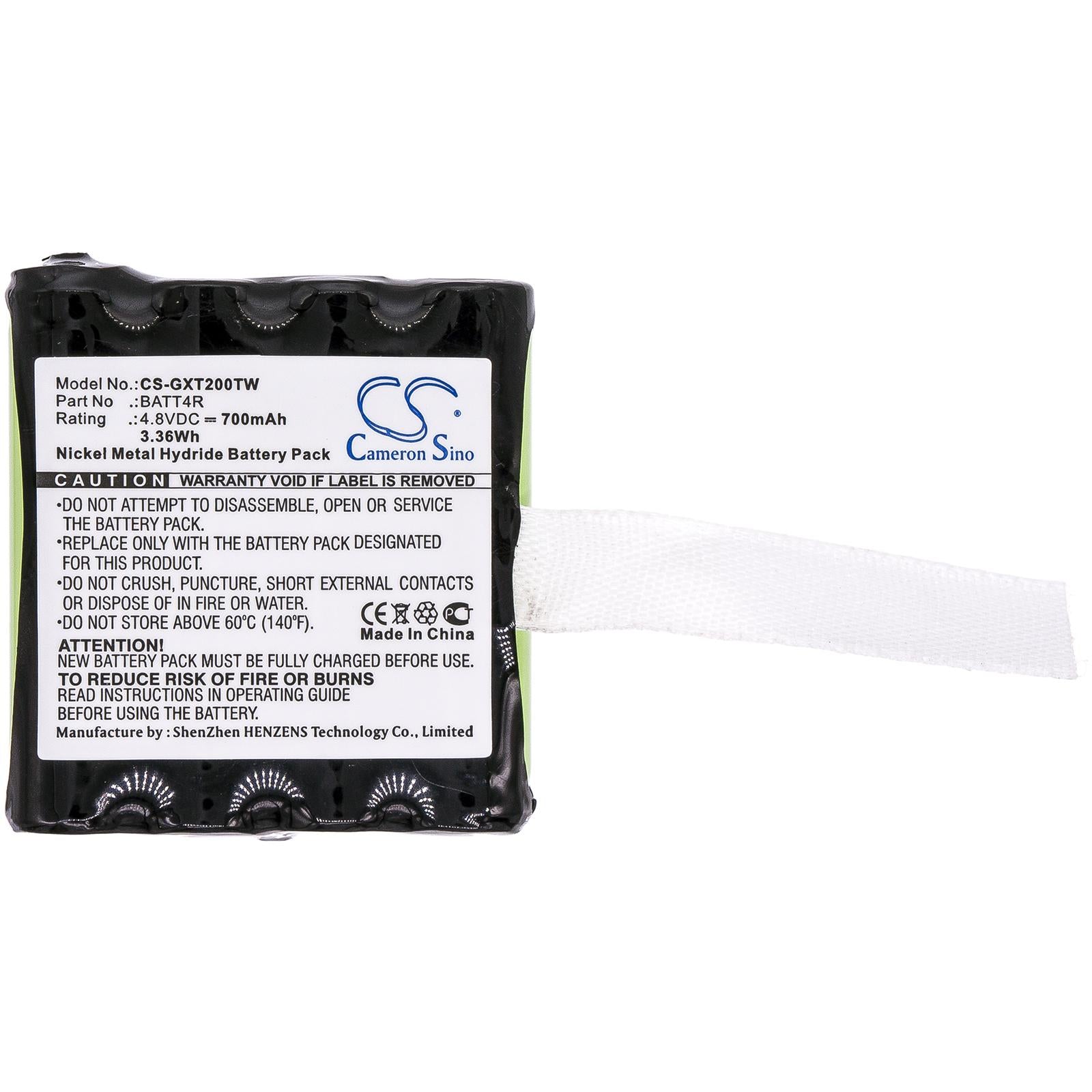 Батерия за радиостанция  Motorola TLKR T40, Midland G223, G225 BATT4R BP40  4,8V 700mA Cameron Sino