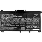 Laptop Battery for HP 14-bp002TU, PAVILION 15-CC709TX, Pavilion 15-CC007NT, TF03XL TPN-Q188 Li-ion 11.55V 3600 mAh CAMERON SINO