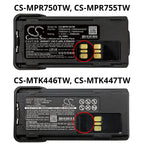 Battery for Motorola APX2000, DP2400, XPR 7350 radio station Li-ion 7.4V 2200mA Cameron Sino
