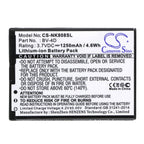 Battery for mobile phone NOKIA 8, N9; BV-4D 3.7V 1250mAh CAMERON SINO