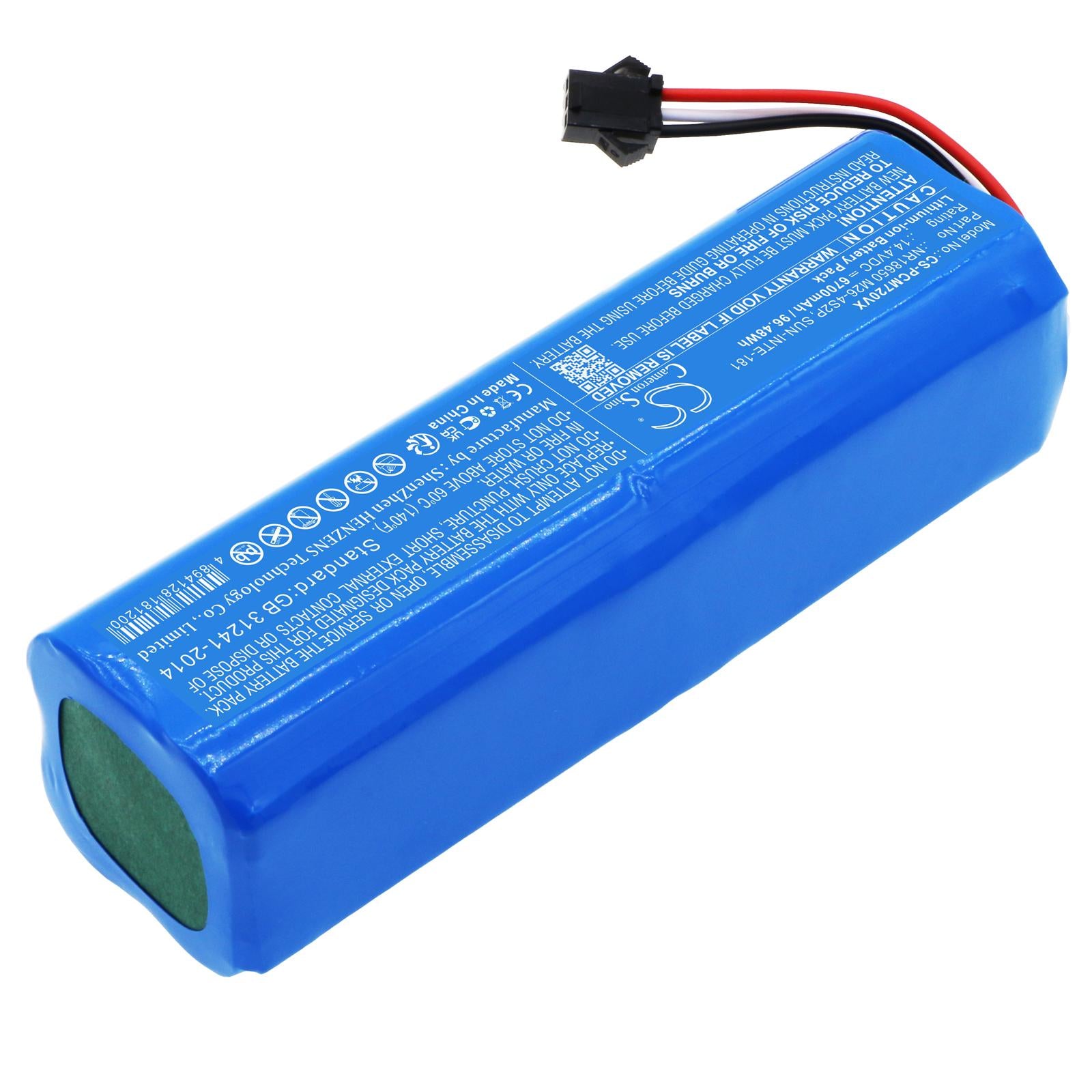 Батерия за прахосмукачка LENOVO Cleaner T1S pro, XIAOMI Roidmi Eve Plus  LiIon 14,4V 6700mAh CAMERON SINO