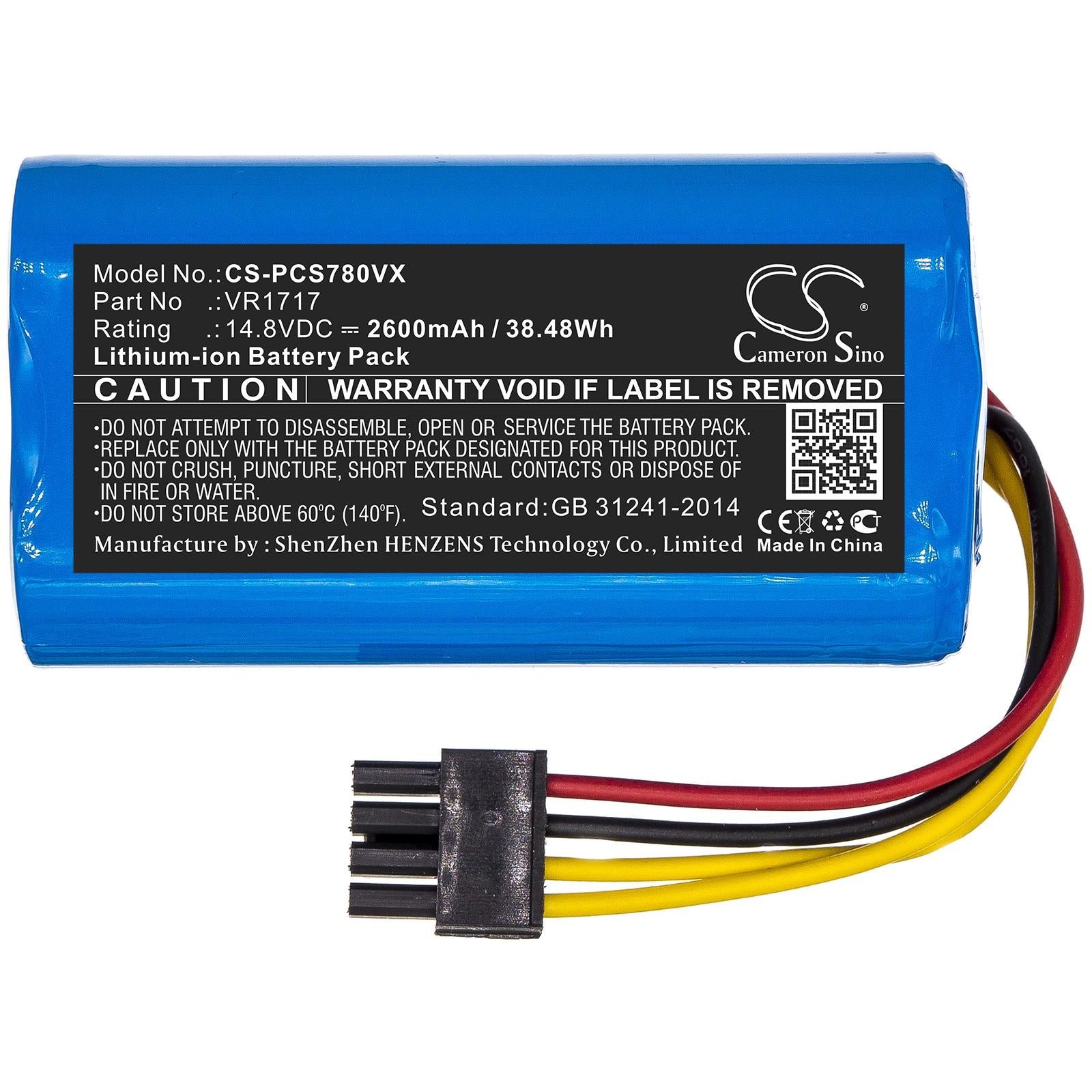 Батерия за прахосмукачка Proscenic Cocoa Smart 780T, Summer P1s  LiIon 14,8V 2600mAh CAMERON SINO