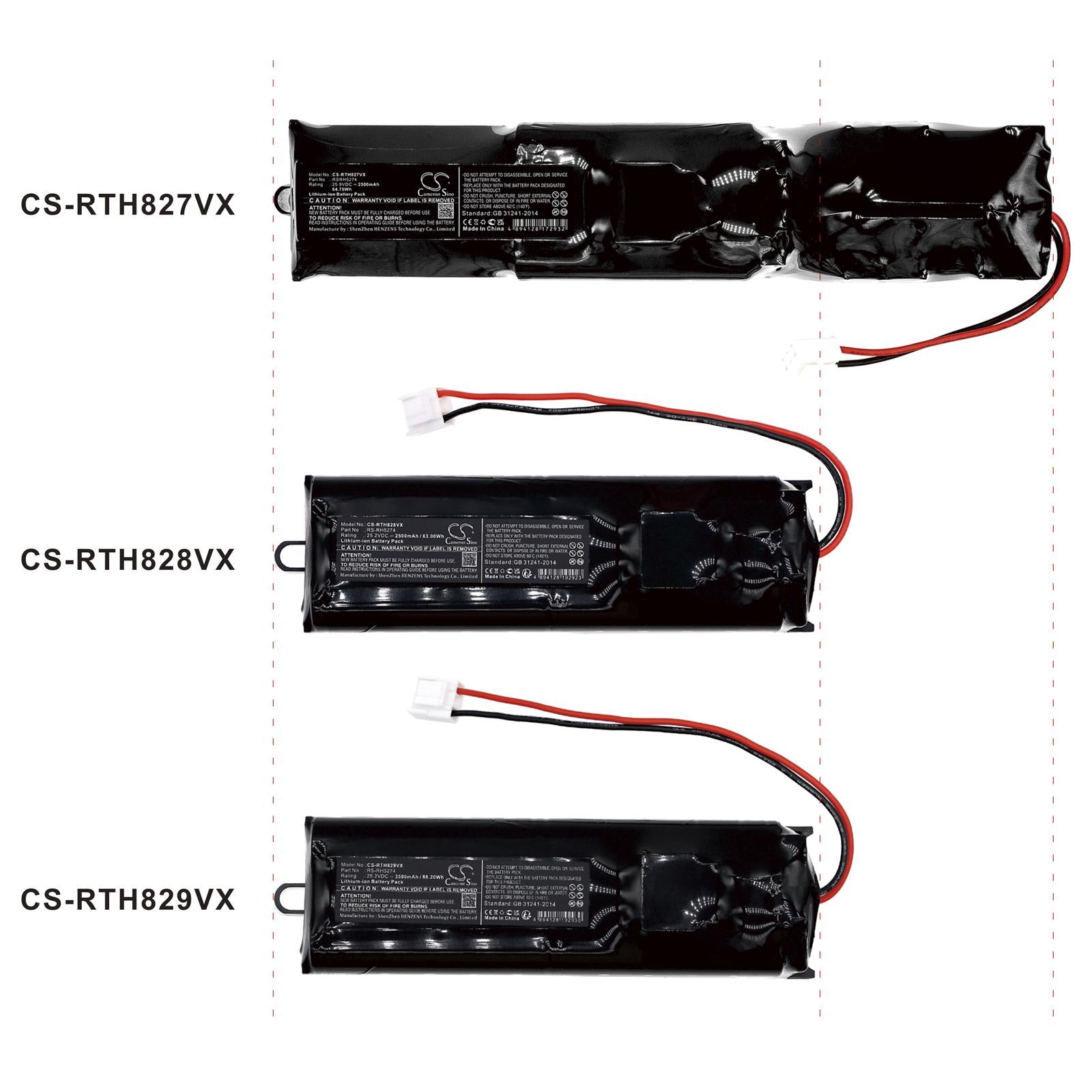 Батерия за прахосмукачка Rowenta RH8825WI / 2D2, RH8828WO / 2D0 TEFAL Air Force Extreme TY8865KS / 2D2  LiIon 25,9V 2500mAh CAMERON SINO