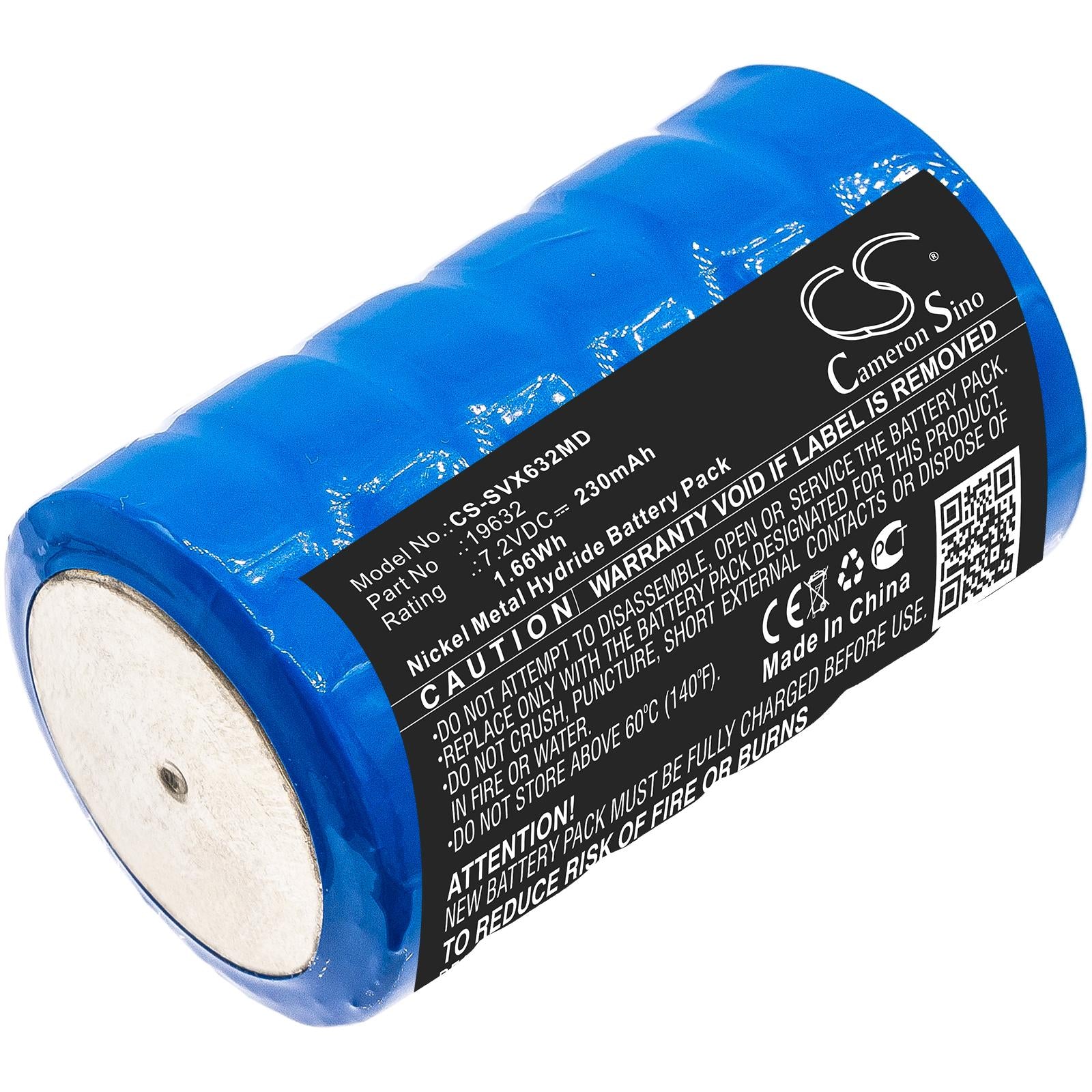 Батерия медицинска за ларингоскоп Servox 14266  19632 Ni-MH 7,2V 230mAh Cameron Sino