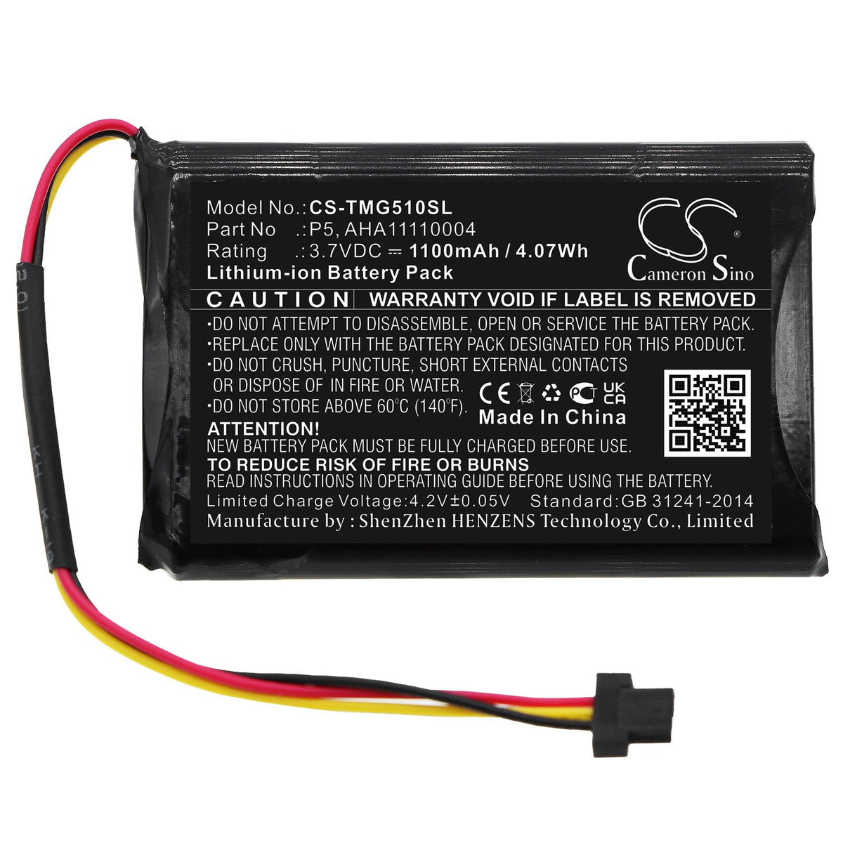 Батерия за GPS TomTom AT6, Go 510, Go 520, Go 520 WIFI, VIA 62, Go Basic 6″  3,7V 1100mAh LiIon Cameron Sino