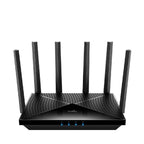 Wireless Router Cudy BE6500 2.5Ghz Gigabit Dual Band Wi-Fi 7, 1x1Gbps WAN port, 4x10/100/1000, 6x5dBi antennas, black