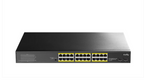 Cudy GS1028PS2 Switch, 24-Port, 10/100/1000, 24× GbE with 802.3at/af PoE, 2× Uplink SFP, Default/VLAN/Extend Modes, for 19" rack