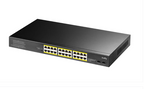 Cudy GS1028PS2 Switch, 24-Port, 10/100/1000, 24× GbE with 802.3at/af PoE, 2× Uplink SFP, Default/VLAN/Extend Modes, for 19" rack