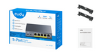 Cudy GS105P Switch, 5-port PoE metal casing + 36W switch, unmanaged