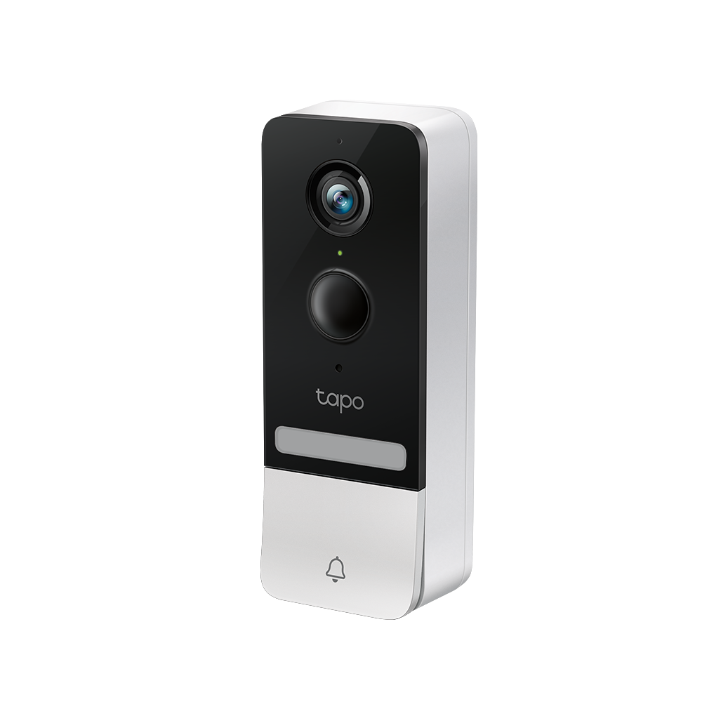 Видео звънец за врата Tapo D230S1, 2.4Ghz, 2K 5MP, Color Night Vision, акум.батерии, microSD