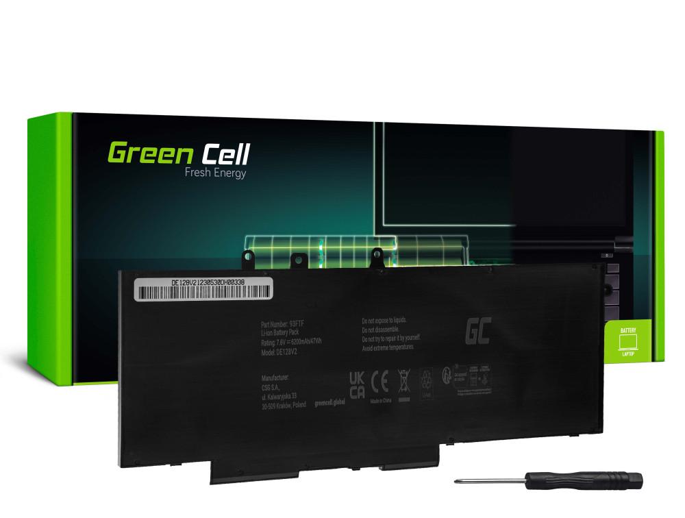 Батерия за лаптоп  DELL Latitude 5280 5290 5480 5490 5491 5495 5580 5590 5591 Precision 3520 3530 93FTF GJKNX 7,6V 6200mAh GREEN CELL