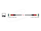 Delock Cable USB 3.0 Type-A male > USB 3.0 Type-A male 3 m metal