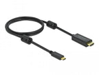 Delock USB-C to HDMI Cable (DP Alt Mode) 4K 60 Hz, 1 m, Black