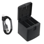 Three-slot battery charger for GoPro 9/10/11/12 cameras with USB-C Cameron Sino