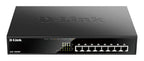 D-Link DGS-1008MP Switch, 8-Port PoE 10/100/1000 Gigabit, Unmanaged Desktop Switch