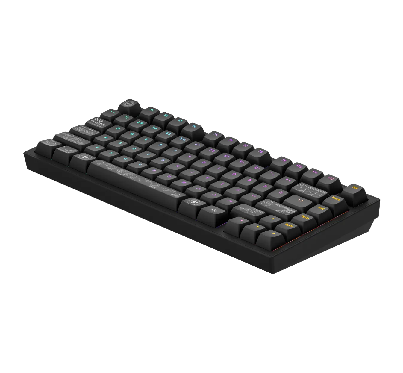 Геймърскa безжична клавиатура Dark Project ALU81A Terra Nova V2 Black RGB