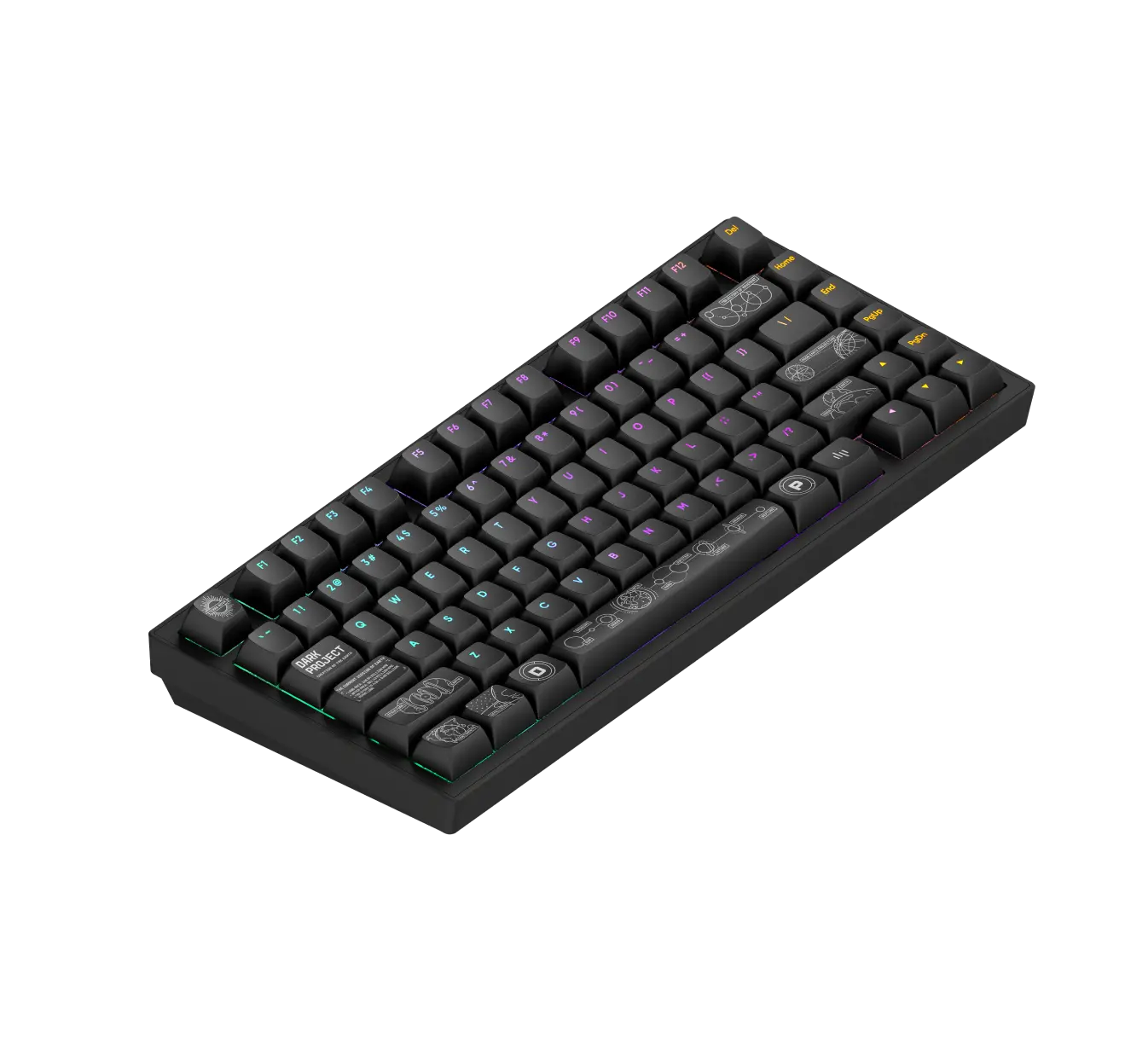 Геймърскa безжична клавиатура Dark Project ALU81A Terra Nova V2 Black RGB