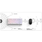 Gaming Pad Dark Project - Terra Nova White XL