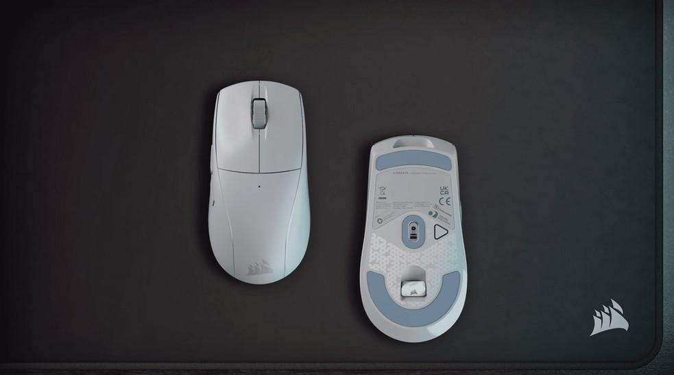 Геймърскa безжична мишка CORSAIR M75 AIR Ultra-Lightweight Gaming Mouse - Light Gray