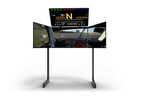 Next Level Racing Elite Freestanding Quad Monitor Stand Carbon Grey