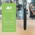 ACT Suburb case for 13.3" laptop made from recycled plastic bottles