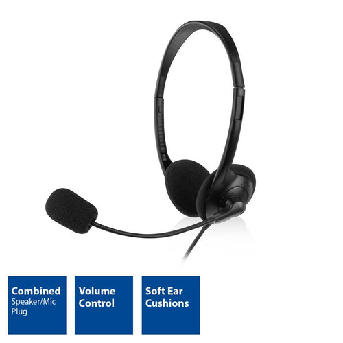 ACT Headphones with Microphone, 3.5mm jack, 2m