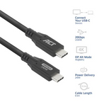 ACT USB-C to USB-C Cable, 0.5 m / USB4, 20Gbps, 240W