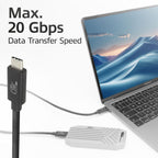 ACT USB-C to USB-C cable, 2 m / USB4, 20Gbps, 240W, USB-IF certified