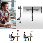 ACT Monitor Stand for 2 monitors 27" with height adjustment