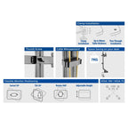 ACT Monitor Stand for 2 monitors 27" with height adjustment