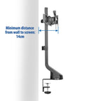 ACT Monitor Stand for 2 monitors 27" with height adjustment