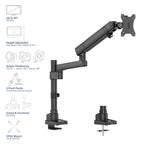 ACT Monitor mount max. 40" single arm, spring mechanism, up to 12kg