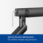 ACT Monitor mount max. 40" single arm, spring mechanism, up to 12kg