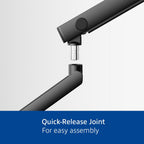 ACT Monitor mount max. 40" single arm, spring mechanism, up to 12kg