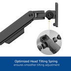 ACT Monitor Arm max. 49" single arm, spring mechanism, up to 20kg
