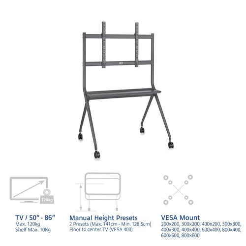 ACT Mobile TV Stand 50-86", up to 120kg