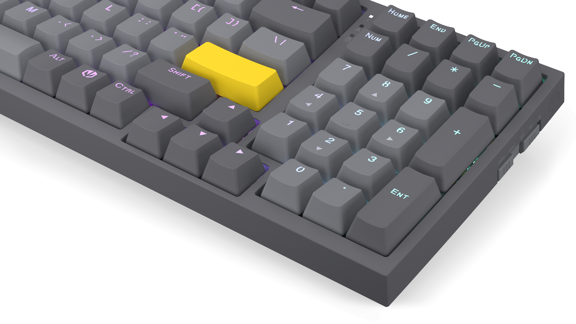 Геймърскa безжична механична клавиатура ENDORFY Celeris 1800 - Endorfy Yellow Switch - Full Size