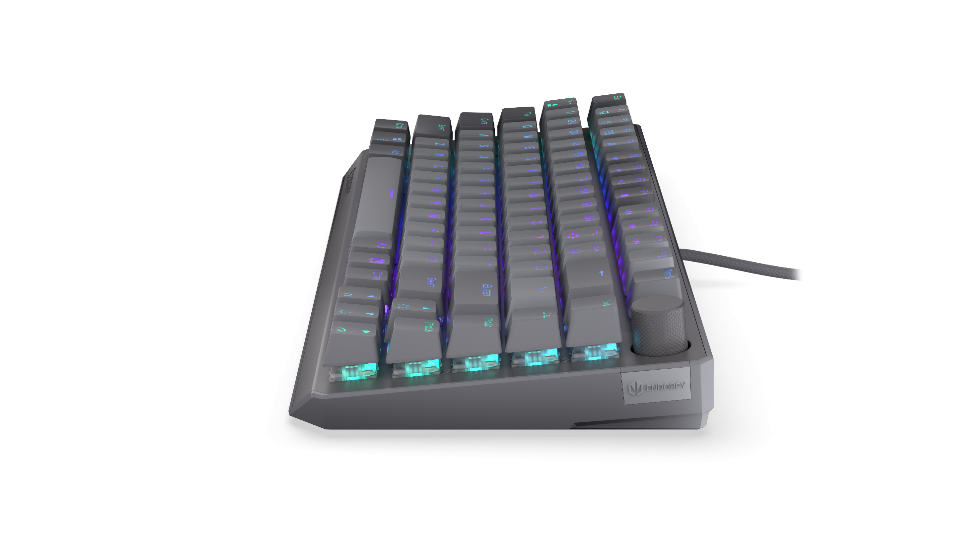 Endorfy механична клавиатура Thock V2 75%, PBT, Endorfy Red switch, US Layout