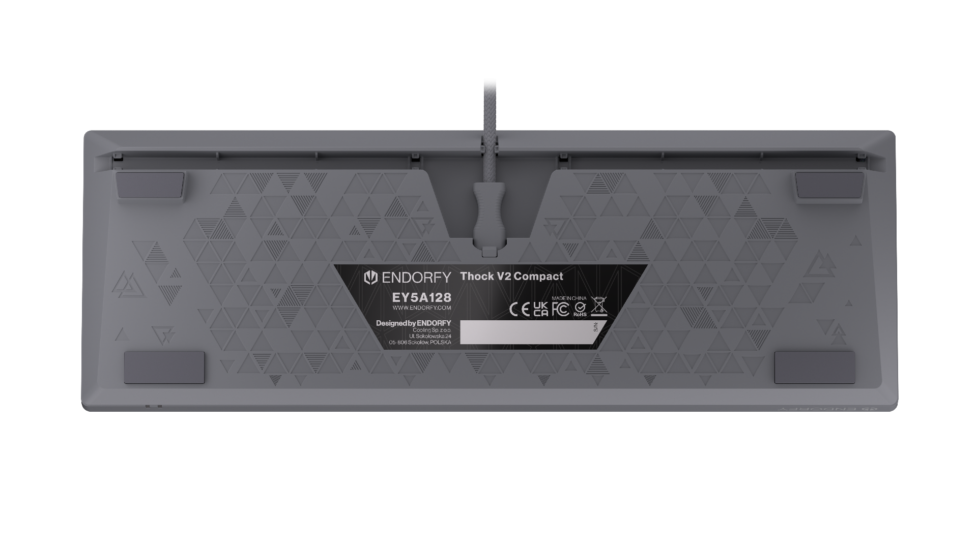 Endorfy механична клавиатура Thock V2 Compact, PBT, Endorfy Red switch, US Layout