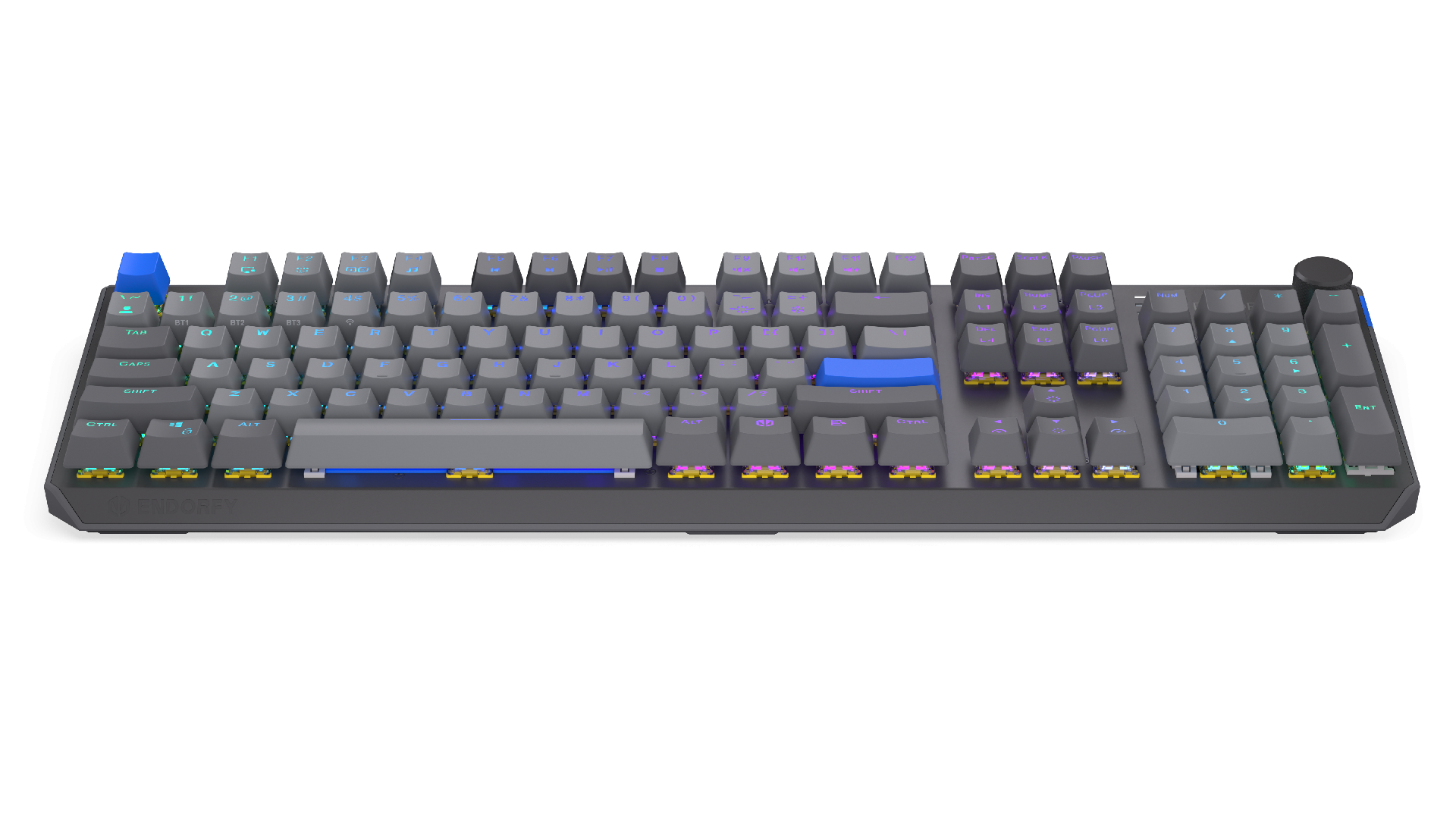 Endorfy механична клавиатура Thock Wireless V2 Full Size, PBT, Endorfy Yellow switch, US Layout