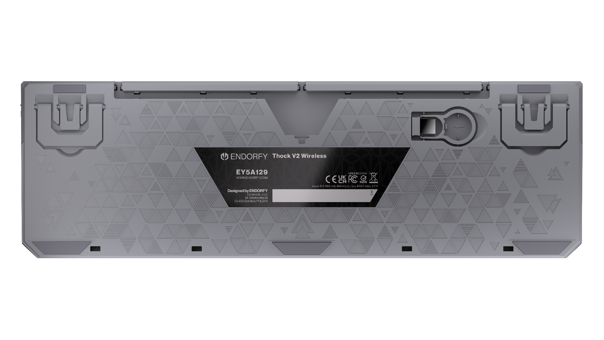 Endorfy механична клавиатура Thock Wireless V2 Full Size, PBT, Endorfy Yellow switch, US Layout