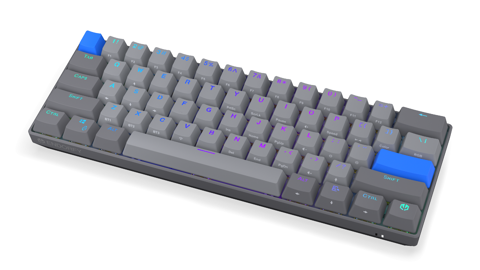 Endorfy механична клавиатура Thock Wireless V2 Compact, PBT, Endorfy Yellow, US Layout