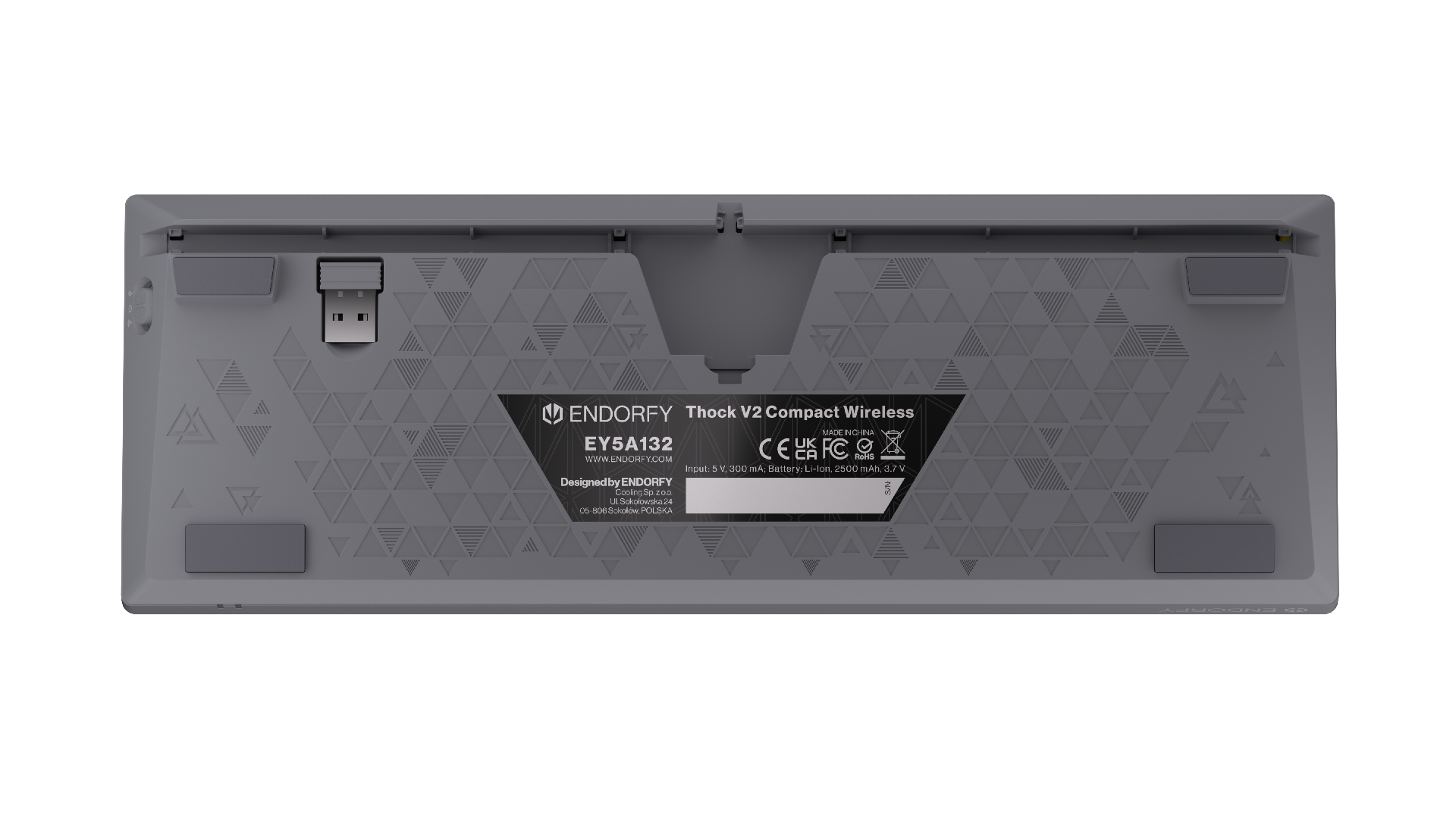 Endorfy механична клавиатура Thock Wireless V2 Compact, PBT, Endorfy Yellow, US Layout