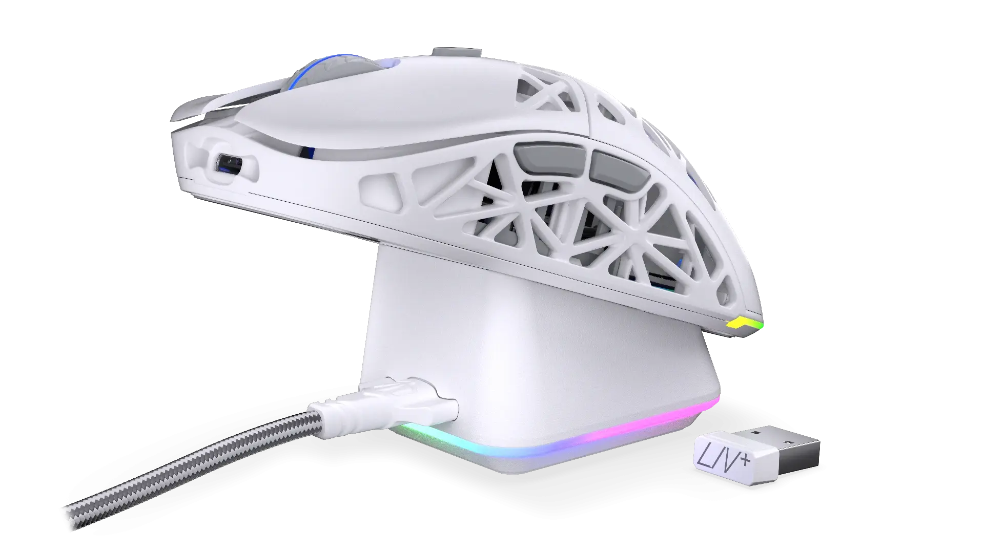Геймърска безжична мишка ENDORFY LIV Plus Onyx White