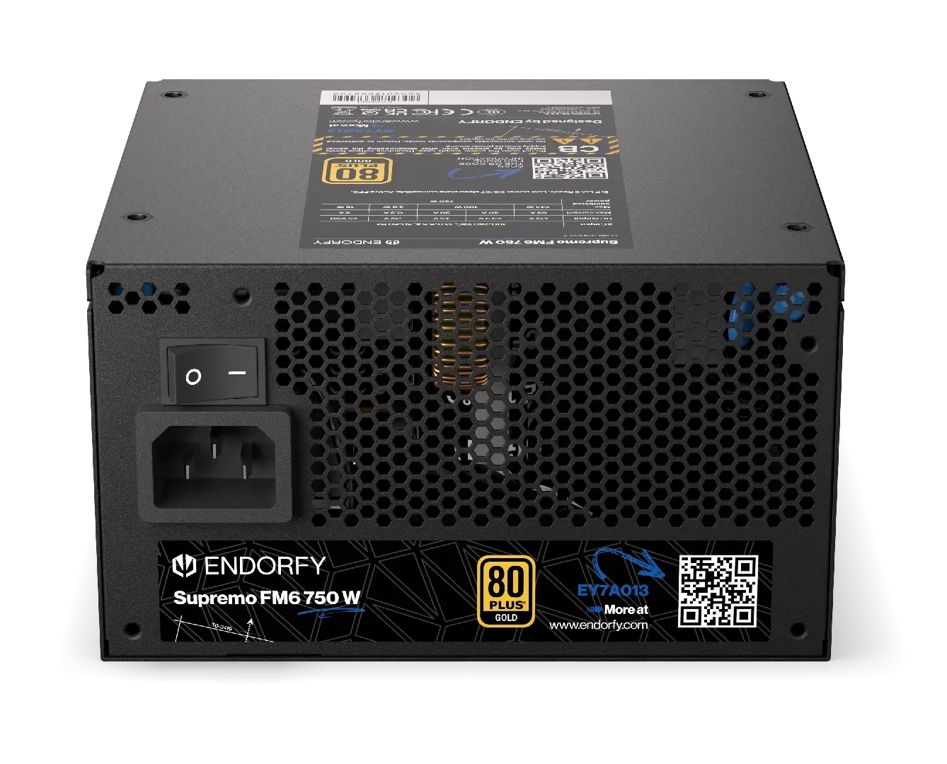 Захранващ блок Endorfy Supremo FM6 750W 80+ Gold, PCIe 5.1 - Fully Modular