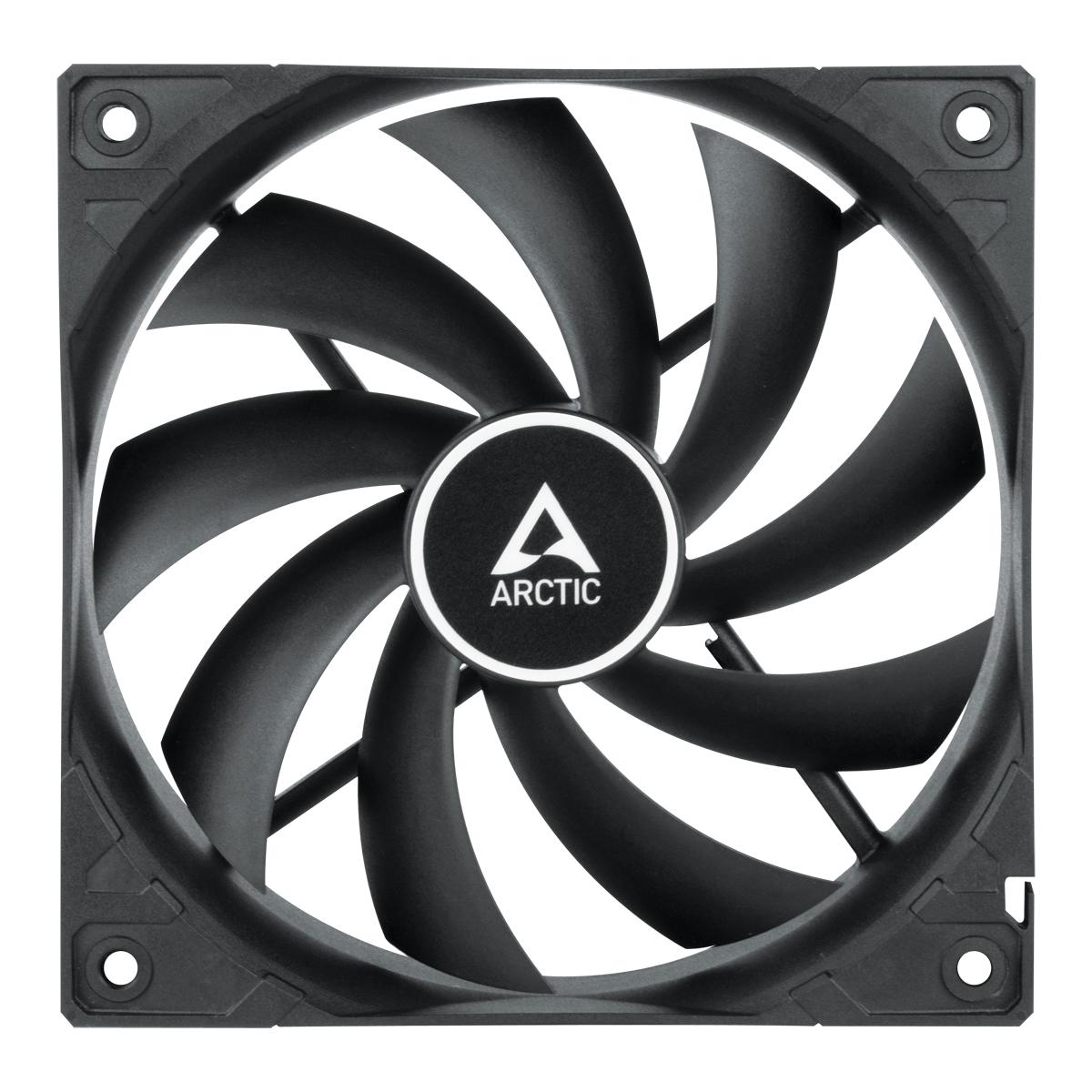 Комплект вентилатори ARCTIC F12 PWM 120 мм, 5 броя, Черен